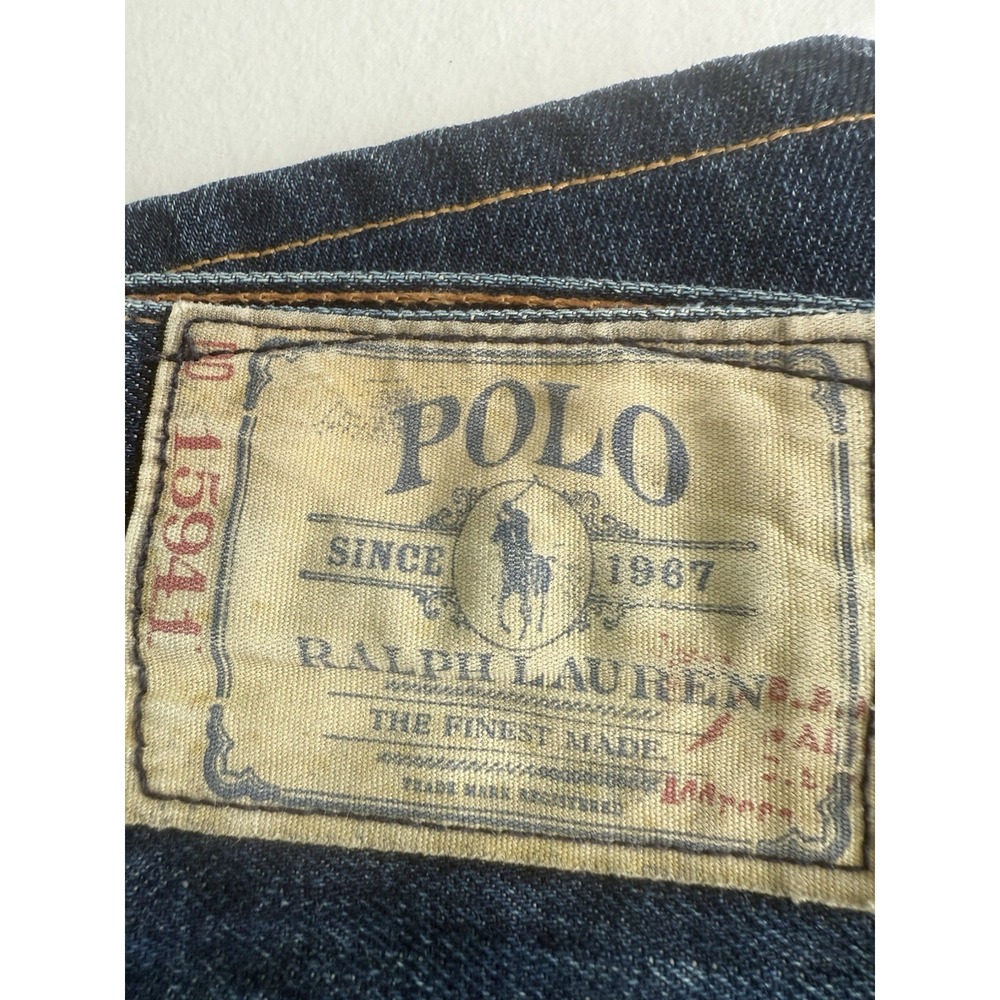 Polo Ralph Lauren Vintage 32x30 Jeans Med. Blue Lightly Broken In 100% Cotton